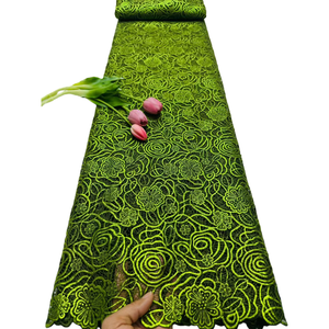 NI.AI kabel Guipure kualitas tinggi tali renda kain polos renda Nigeria bahan garmen untuk pesta Afrika - Product Image 1