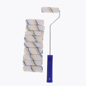 Rouleau à <span class=keywords><strong>peinture</strong></span> miniature à rayures bleues de 4 pouces, <span class=keywords><strong>mini</strong></span>-housses de rouleau à <span class=keywords><strong>peinture</strong></span> pour les coins des murs, bricolage, OEM personnalisé pris en charge - Product Image 4
