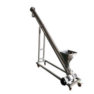 <span class=keywords><strong>Transportador</strong></span> de <span class=keywords><strong>tornillo</strong></span> en espiral de acero inoxidable para mezcla de transporte de harina montado en grano ajustable de longitud DZJX - Product Image 6