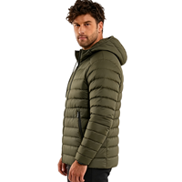 Manteaux épais à capuche pour hommes de grande taille, coupe-vent de haute qualité à logo personnalisé, manteau d'hiver, vestes bouffantes pour hommes