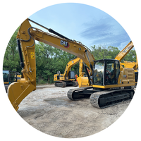 Excavadora Caterpillar 323 323D2L de 23 Toneladas, Usada, con Motor, Capacidad de Cucharón de 1.4M y Potencia de 110Kw, Disponible en Stock