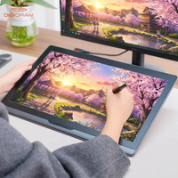 Tablette graphique DigiDraw à grand écran de 18,4 pouces avec 16384 niveaux de pression pour artistes