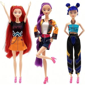 Demon Hunters Toys – ensemble de poupées articulées de 11,5 pouces avec articulations mobiles, lot de 3 figurines de collection pour fans et filles - Product Image 1