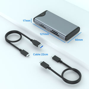 Многофункциональный USB3.1 внешний твердотельный корпус для жесткого диска Type-C M.<span class=keywords><strong>2</strong></span> 2240 2260 2280 SSD алюминиевый корпус - Product Image 1