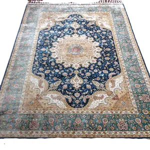 170x240cm fatto a mano persiano annodato a mano turco di seta nain tappeti pianura trapuntata soggiorno aera tapis dell'hotel decorativo tappeti hali