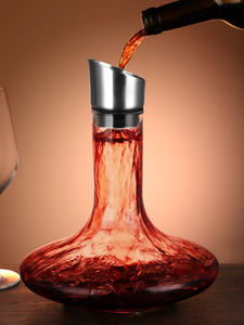 <span class=keywords><strong>Carafe</strong></span> à vin en cristal sans plomb en forme de U, avec aérateur intégré, pour bar, vente en gros - Product Image 5