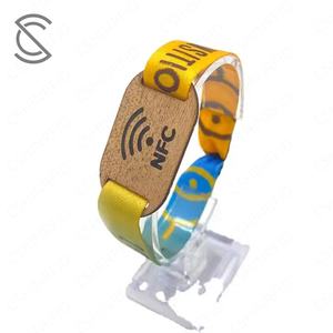 Pulsera de Madera RFID de Buena Calidad, Pulsera de Tela con Frecuencia de 13.56MHz, Entrada para Eventos, Chip NFC Personalizado, Tarjeta de Pago, Membresía, Hotel - Product Image 2
