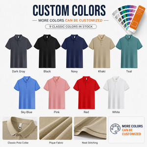 เสื้อโปโลใยสาหร่ายอีโค่ สำหรับผู้ชายและผู้หญิง เนื้อผ้าไหมเย็นสบาย ผสมคอตตอน ยืดหยุ่นสูง ระบายอากาศดี เป็นมิตรกับผิว เสื้อยืดโปโลเรียบง่าย สั่งตัดได้ตามต้องการ - Product Image 2