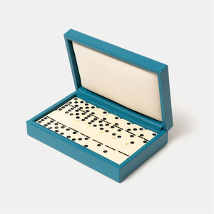 Vintage da đôi 6 lớn Domino đặt trong hộp gỗ - Product Image 1