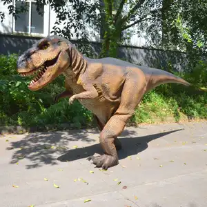 Hiburan Cosplay Taman Hiburan Kostum Dinosaurus Interaktif Kehidupan Nyata untuk Dijual