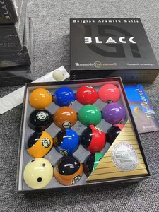 ชุดลูกสนุกเกอร์อารามิธ ทัวร์นาเมนต์ สีดำ ขนาด 57.2 มม. เทคโนโลยีดูราไมธ์ สำหรับการแข่งขันสนุกเกอร์ระดับมืออาชีพ ใช้ในการแข่งขันสนุกเกอร์ชั้นสูง - Product Image 2