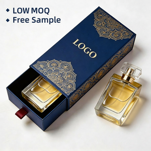 Scatola Regalo <span class=keywords><strong>di</strong></span> Lusso Personalizzata in <span class=keywords><strong>Cartone</strong></span> Nero Riciclabile <span class=keywords><strong>per</strong></span> Profumo, Vuota, con Cassetto Estraibile e Schiuma Interna, 10ml 30ml 50ml - Product Image 1