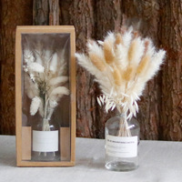 Bouteille à réactifs transparente de style nordique moderne G89, comme un vase en verre, arrangement floral, fleurs séchées, diffuseur de roseaux