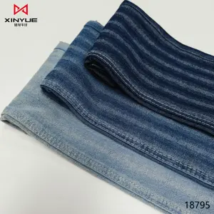 Fornecedor industrial de tecido jeans de 9,9 onças de algodão poli rolos de cetim Turquia preço barato