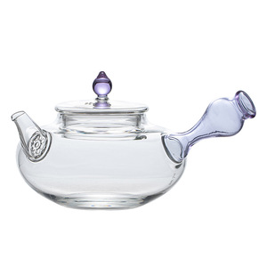 Théière en verre borosilicate de haute qualité avec poignée latérale, résistante à la chaleur pour cuisson sur flamme nue, usage domestique - Product Image 5