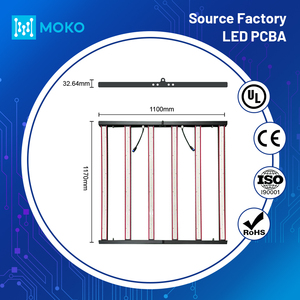ไฟปลูกพืช MOKO 650W 5x5 ฟุต 1800Umol/s 301b Pro สเปกตรัมเต็ม รับประกัน 5 ปี 2.9 Umol/J ไฟปลูกพืชเชิงพาณิชย์แบบ <span class=keywords><strong>LED</strong></span> แผงวงจรไฟปลูกพืช - Product Image 1