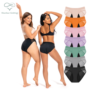 Mutandine Mestruali Shanhao OEM Plus Size Anti-perdita a <span class=keywords><strong>5</strong></span> Strati, per Flusso Abbondante, a Vita Alta, Bragas Menstruales - Product Image 1
