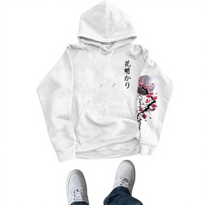 Sweat-shirt à capuche pour homme avec imprimé de dessin animé japonais, pull en tricot doublé pour l'automne - Product Image 2