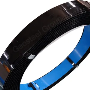 Tiras de aço de bobina jumbo profissional chinesa, para embalagem, azul temperado, encerado