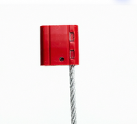 JHC018 Scellé de câble rouge 2,5 mm 30 cm |   Fil de sécurité en aluminium pour la protection des conteneurs et des marchandises des camions
