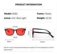Lunettes de jeu sur ordinateur anti-lumière personnalisées de haute qualité avec logo, monture noire, monture PC, blocage de la lumière bleue, protection UV