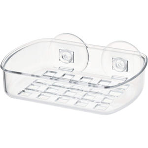 Porte-savon en barre en plastique transparent personnalisé en acrylique avec ventouses - Product Image 2