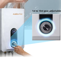 Calentador de Agua Eléctrico sin Tanque, Mini, 220-240V, 5.5kw, Inteligente, con Bomba de Presión Integrada, Muy Popular