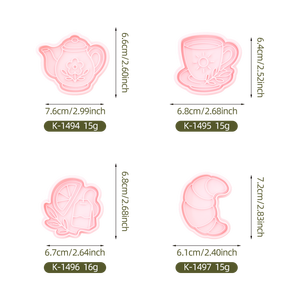 Serie di tè pomeridiano fai da te stampo per biscotti stampato cartone animato 3D Croissum strumento di cottura e pasticceria - Product Image 6