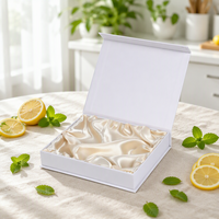 Boîte cadeau de luxe magnétique doublée de satin, emballage papier pour cheveux, boîtes à gobelets, boîtes à artisanat avec poignée, boîtes à perruques personnalisées avec logo, réutilisables