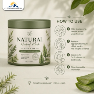Soins capillaires naturels à base de plantes 200g Traitement réparateur nourrissant pour cheveux abîmés Unisexe - Product Image 6