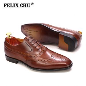 Elegant Oxford Genuine Leather Formal Suit Lace up Dress <b>Shoes</b> - Product Image 5