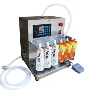 Stand Up Bag Fill Machine Liquid Juice Spout Pouch Filling Capping Machines
