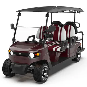 Buggy de Golf eléctrico, nuevo diseño, 6 asientos, calle personalizada, coches de Golf eléctricos para la venta, carrito de Golf todoterreno