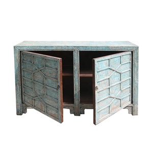 Muebles de aparador estilo buffet rústico, desgastado, vintage, tallado a mano, baratos al por mayor - Product Image 3