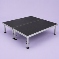 Plateforme de Scène Extérieure en Aluminium de Haute Qualité 2026, Plateforme de Performance Rectangulaire avec Cadre en Alliage 1Mx2M, Charge de 750kg/m², Certifiée TUV pour Événements