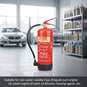 <span class=keywords><strong>Extincteur</strong></span> à mousse portable de haute qualité 9L adapté aux incendies de classe A (combustibles solides) et aux incendies de classe B (liquides non solubles dans l'eau) - Product Image 5