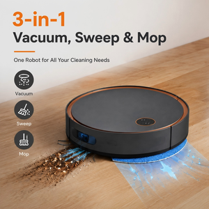 Automatic Robot Vacuum Cleaner and <b>Mop</b> Combo Smart Floor Cleaning Robot for Home Pet Hair Dust Removal Strong Suction OEM ODM Ma - Product Image 3