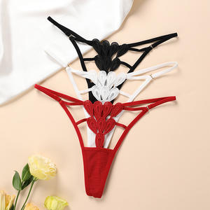 <span class=keywords><strong>Culotte</strong></span> string en coton dentelle grande taille Filles Sexy Erotic Spaghetti Strap Temptation t Word Underpants Ladies Panties - Product Image 1