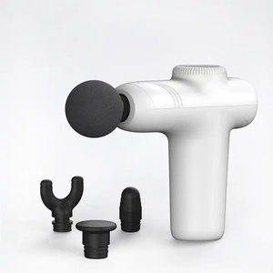 NOUVEAU Masseur portatif, mini pistolet de massage, massage vibrant des muscles, massage corporel sans fil, boîtier ABS, appareil à utiliser avec 4 têtes - Product Image 4