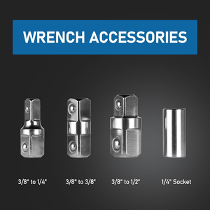 15.4 "bù đắp mở rộng cờ lê thiết lập với <span class=keywords><strong>1</strong></span>/4" 3/8 "<span class=keywords><strong>1</strong></span>/<span class=keywords><strong>2</strong></span>" vuông ổ đĩa Adapter & <span class=keywords><strong>1</strong></span>/4 "Ổ cắm Ratchet cho không gian chật hẹp-Dụng cụ cầm tay - Product Image 3