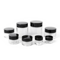 Impression d'étiquettes personnalisées, contenants en verre étanches scellés avec des couvercles à vis pour le stockage du tabac, des fleurs, de la lotion, des épices