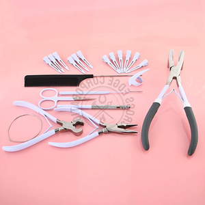 Kit de Herramientas Profesional para Extensiones de Cabello con Logotipo Personalizado: Alicates para Tap-in, Pinzas para Cabello, Herramientas para Trenzar, Tijeras para Hilos y Gancho de Bucle para Cabello - Product Image 2