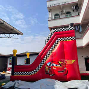 Scivolo Gonfiabile Commerciale a Tema McQueen con <span class=keywords><strong>Auto</strong></span> <span class=keywords><strong>da</strong></span> <span class=keywords><strong>Corsa</strong></span> Cartoon, Scivolo Rimbalzante per Bambini - Product Image 3