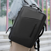 Bolsa de Viaje Expandible Impermeable con Carga USB para Negocios, Apta para Laptop de 14 Pulgadas, Gran Capacidad, Mochila Multicapa para Computadora
