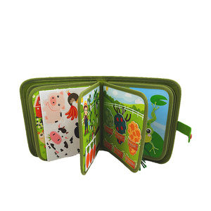 <span class=keywords><strong>Livre</strong></span> silencieux de <span class=keywords><strong>ferme</strong></span> en feutre de nouvelle conception d'usine pour les jouets éducatifs d'éducation précoce des tout-petits au prix d'usine - Product Image 6