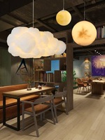 Lustre LED créatif moderne en forme de nuage, décoration pour chambre de fille, éclairage adapté à la chambre à coucher, salle à manger, lampe suspendue