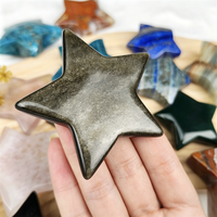 Pierre de méditation en forme d'étoile en pierres précieuses mélangées, polie naturellement, pour collection de pierres de méditation – Meilleure vente