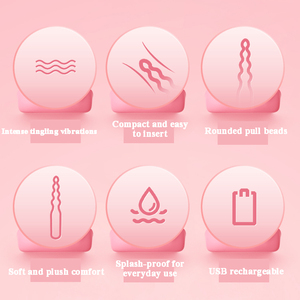 Silikon Boncuklu Anal <span class=keywords><strong>Plug</strong></span> Vibratör Vajina Prostat Masaj Aleti Yapay Penis Klitoris Stimülatörü Mastürbasyon Seks Oyuncakları Erkekler ve Kadınlar için - Product Image 6