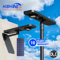 Lámpara de Calle LED Hishine de 60W para Exteriores, Impermeable, con Chip SMD de Doble Cara, Cuerpo de Aluminio, DC 50W, Lámparas Solares para Paisajismo