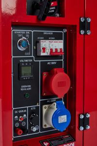 Hoogwaardige <span class=keywords><strong>10kW</strong></span> 10kVA kleine/mini super stille luchtgekoelde dieselaggregaat, draagbaar type, 50 Hz/60 Hz dieselgenerator - Product Image 5